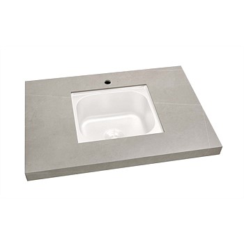 Crossray Benchtop with hole for under-bench sink, Sintered stone