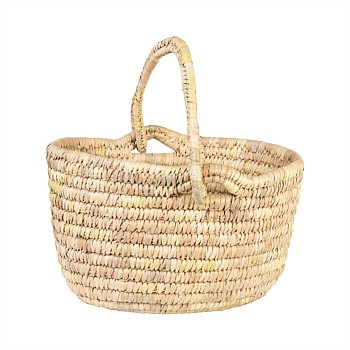 Kans Grass Oval Shopping Basket