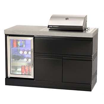 Crossray Electric BBQ Compact Kitchen with Single Fridge