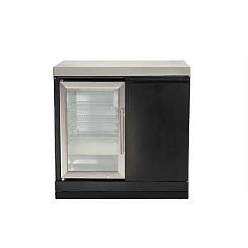 Crossray Double Side Cabinet assembly with Single Fridge.
