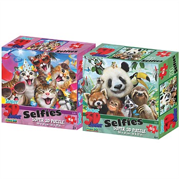 Cat & Zoo Selfies Jigsaw Puzzles