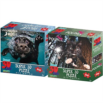 3D Dramatic Pet Jigsaw Puzzles