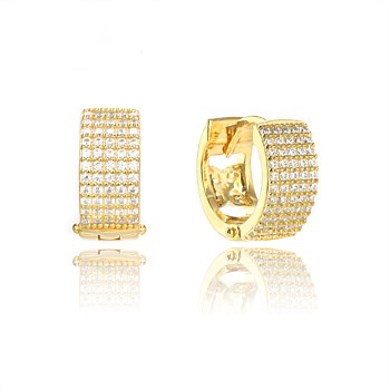 Maeve Pave Earrings - Gold