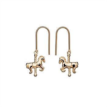 KWJ Carousel Horse Earrings YG