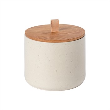 Pacifica Canister with Oak Wood Lid