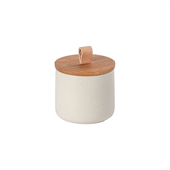 Pacifica Canister with Oak Wood Lid