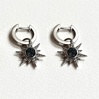 Sun Goddess Earrings - Silver
