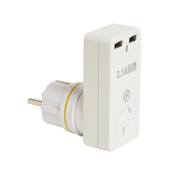 USB & Power Adaptor Europe /NZ