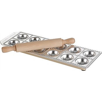 Ravioli Tray and Rolling Pin