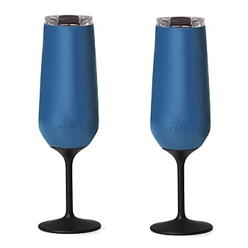 Summer Nights Collection Stemware Champagne Flute, 2 pack