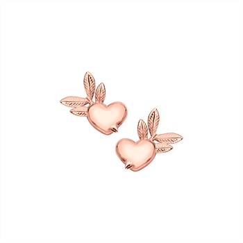 KWJ Pixie Heart Studs YG