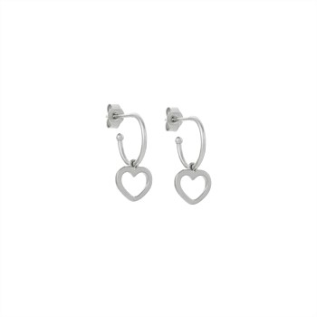 KWJ Mini Heart Hoop Ear YG