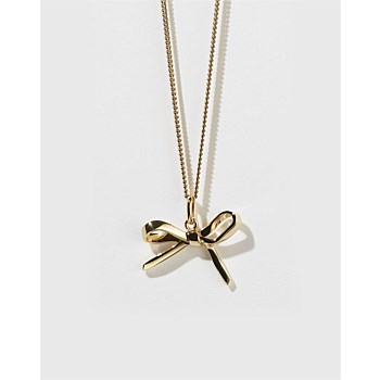 Bow Charm Necklace 9Y
