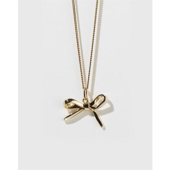 Bow Charm Necklace 9Y