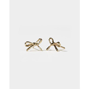 Bow Stud Earring Small 9Y