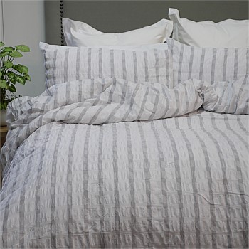 Stockholm White/Grey SKB Duvet Set