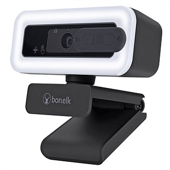 USB Webcam Pro LED, Clip On, 1080p (Black)