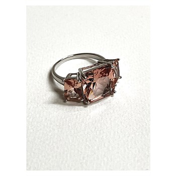 Ave Pink Tourmaline Ring - Silver