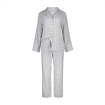 Cassia check brushed cotton set