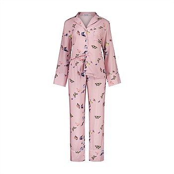 Catalina pink butterfly viscose set