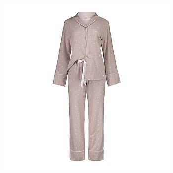 Vanessa beige brushed cotton set