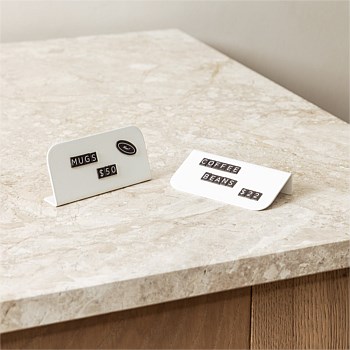 Fold Display Labels (Set of 10) - White