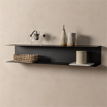 Fold Double Shelf 1000 - Black