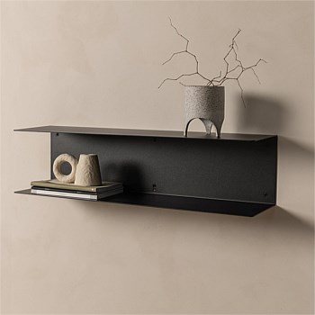 Fold Double Shelf 700 - Black