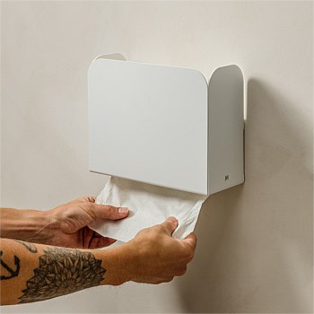 Fold Paper Towel Dispenser - White