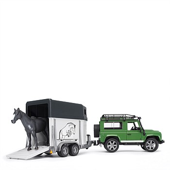 Land Rover Defender and Horse Float