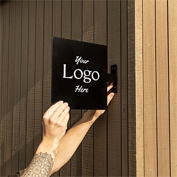 Fold Square Sign 250 - Black