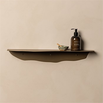 Fold Wavy Shelf 550 - Aged Brass