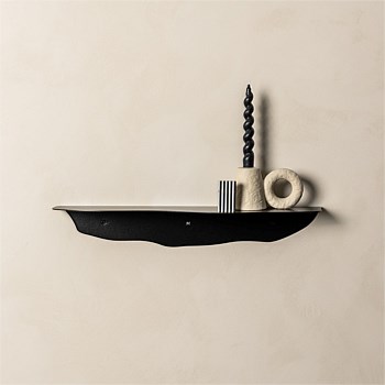 Fold Wavy Shelf 550 - Black