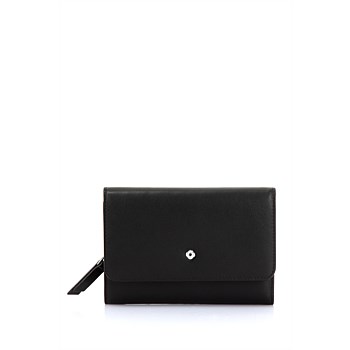 Serena Leather Tri-Fold Wallet 12cc + Zip