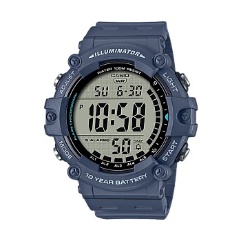 Blue Digital 100 Metre Water Resistant Watch Large Display