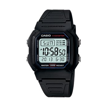 Black Digital 100 metre Water Resistant Watch