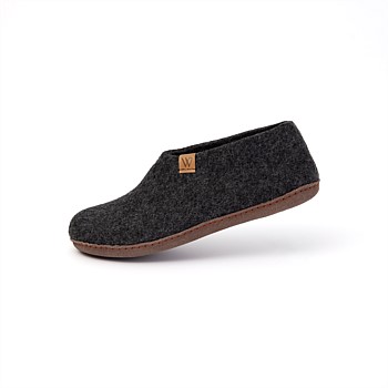 The Dorset Shoe Slipper - Charcoal