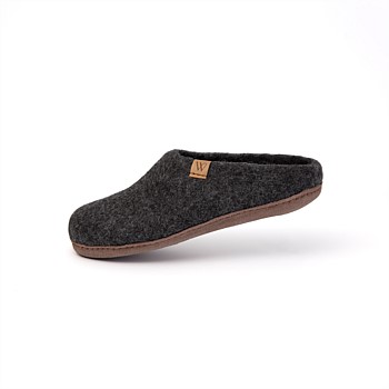 The Suffolk Slip-on Slipper - Charcoal