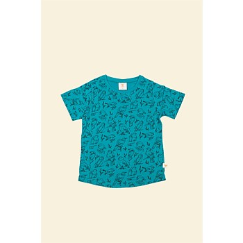 Weka Kids Tee - Bird Print