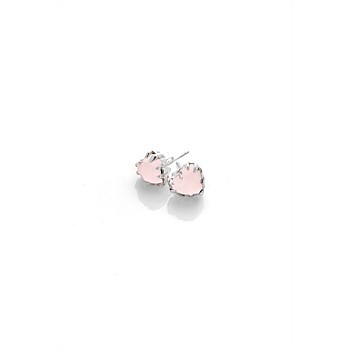 Love Claw Earring Rose Quartz