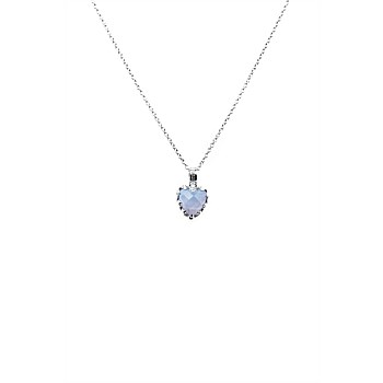 Love Claw Necklace Blue Lace