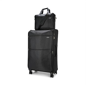 Caselite Ultra 80cm Softside Checked Suitcase & Laptop Bag Set