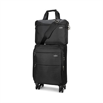 Caselite Ultra 55cm Softside Carry-On Suitcase & Laptop Bag Set