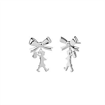KWJ-Girl W. Bow Earr STG