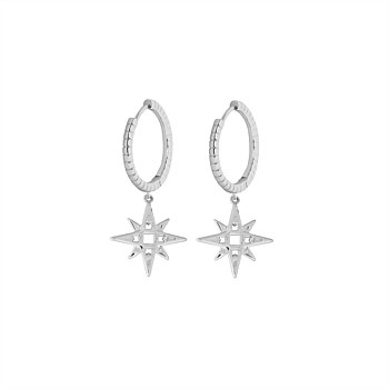 LKD Signature Star Engraved Hoops