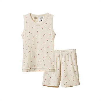 SINGLET PYJAMA SET POINTELLE