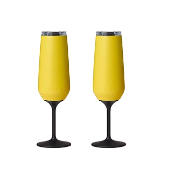Limited Edition Sorbet Collection Champagne Flute, 2 Pack