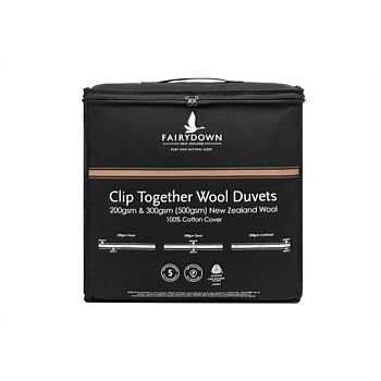Wool Clip Together Duvet Inner