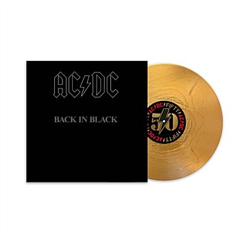 AC/DC  BACK IN BLACK   GOLD NUGGET VINYL