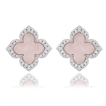 Fairwater Mother of Pearl Stud - Silver